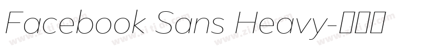 Facebook Sans Heavy字体转换